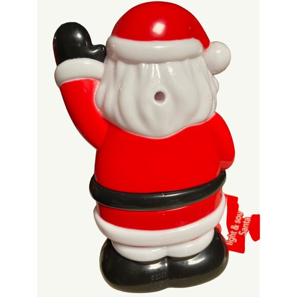 Christmas House Light & Sound Plastic Santa Decoration - Picture 3 of 11